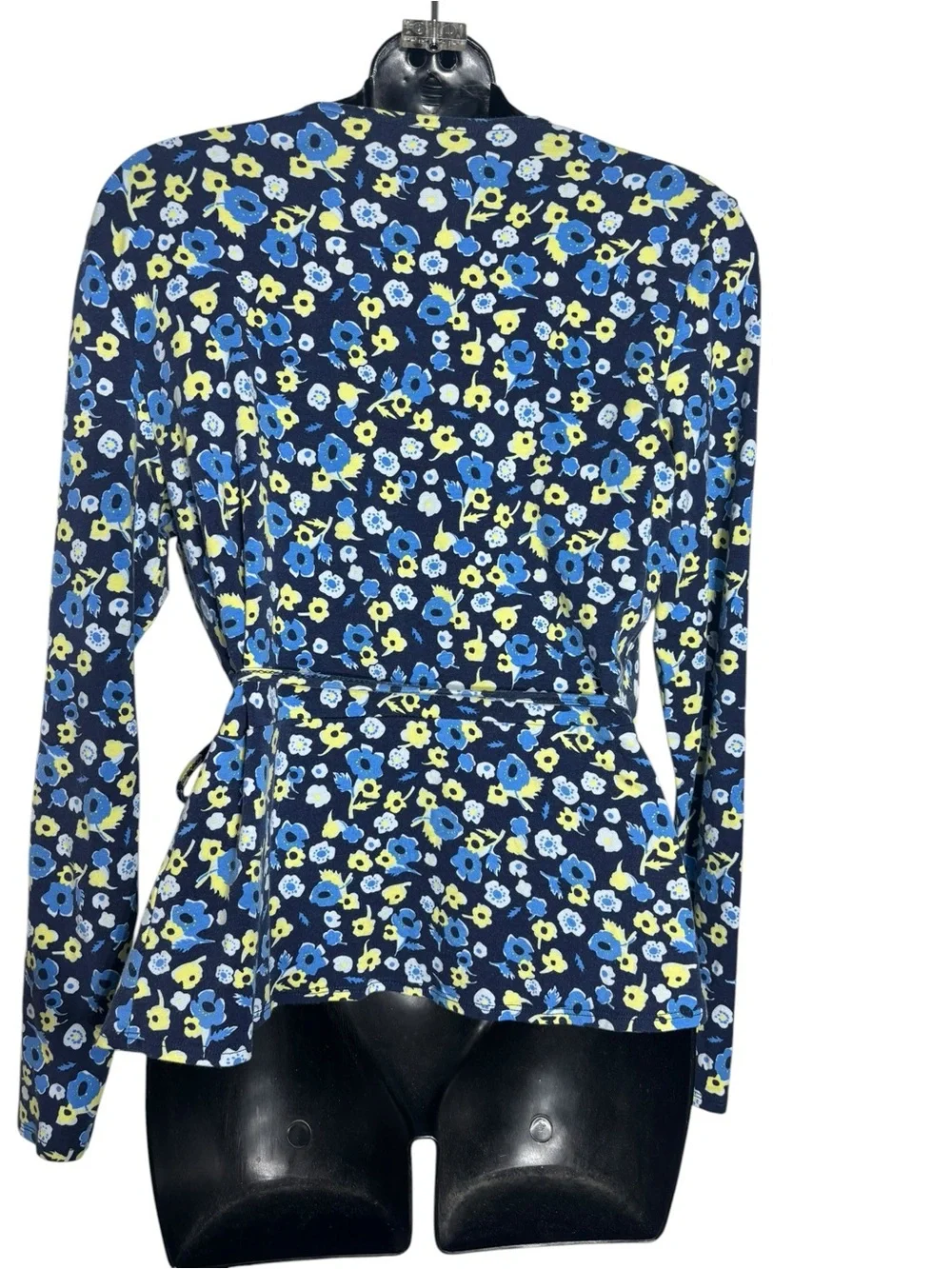 Kettlewell‎ women’s medium floral peplum true wrap long sleeve top